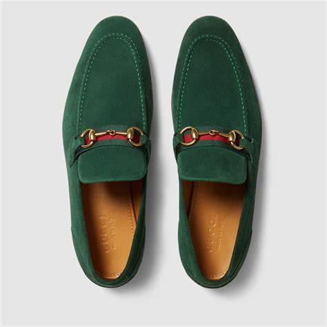 green Gucci loafers men